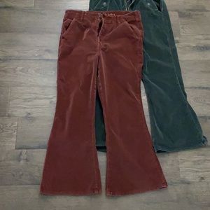 Super high rise flare corduroys (2)